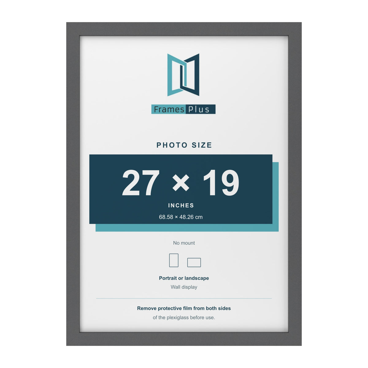 Dark Grey picture frame for a 27 x 19 inch photo