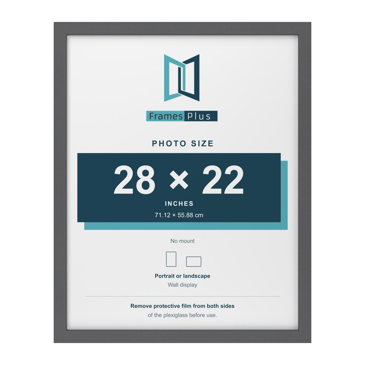 Dark Grey picture frame for a 28 x 22 inch photo