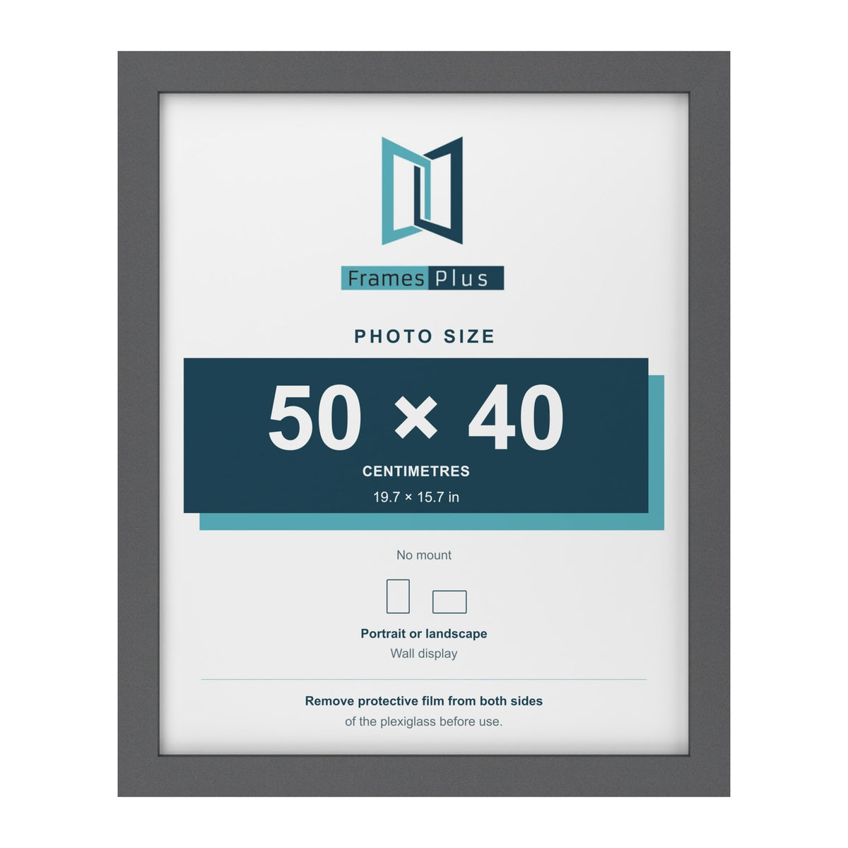 Dark Grey picture frame for a 50 x 40 cm photo