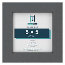 Dark Grey picture frame for a 5 x 5 inch photo