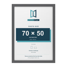 Dark Grey picture frame for a 70 x 50 cm photo