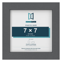 Dark Grey picture frame for a 7 x 7 inch photo