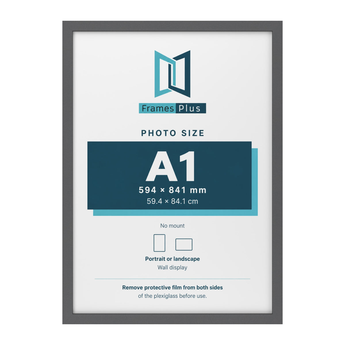 Dark Grey picture frame for an A1 photo