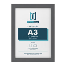 Dark Grey picture frame for an A3 photo