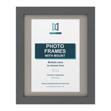 Dark Grey picture frame with a Dawn Grey mount