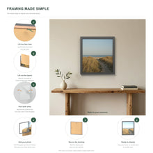 How to put a photo in a Dark Grey picture frame in six steps