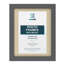 Dark Grey picture frame with an ivory mount