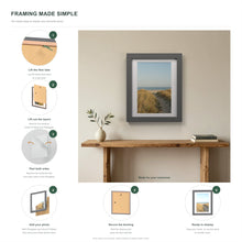 How to put a photo in a Dark Grey frame with a white mount in six steps