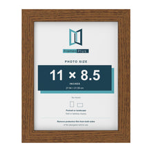 Dark Oak picture frame for an 11 x 8.5 inch photo