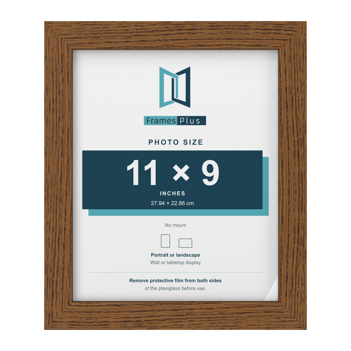 Dark Oak picture frame for a 11 x 9 inch photo