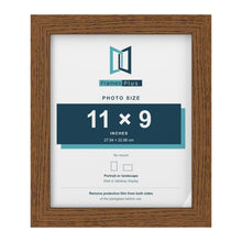 Dark Oak picture frame for a 11 x 9 inch photo