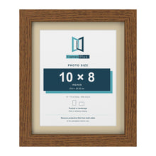 Dark Oak 12 x 10 inch picture frame with an ivory mount for a 10 x 8 inch photo