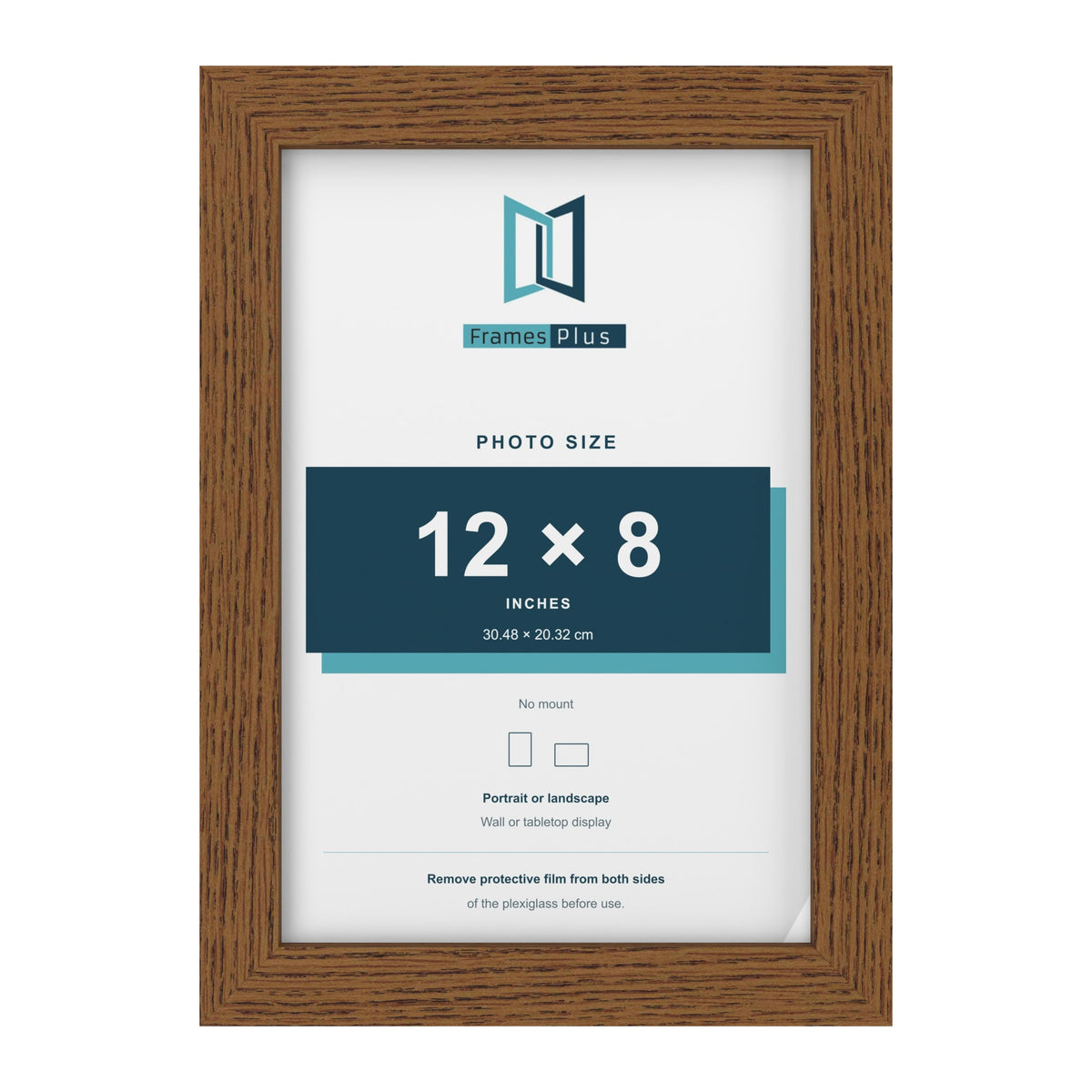 Dark Oak picture frame for a 12 x 8 inch photo