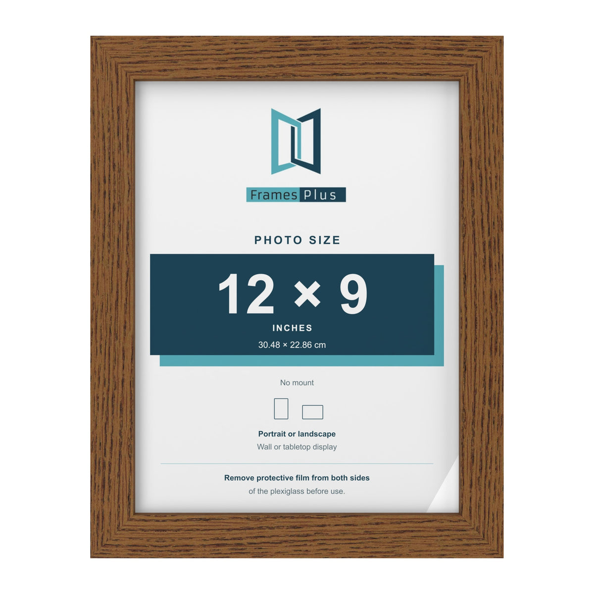 Dark Oak picture frame for a 12 x 9 inch photo