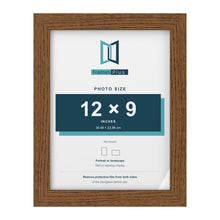 Dark Oak picture frame for a 12 x 9 inch photo