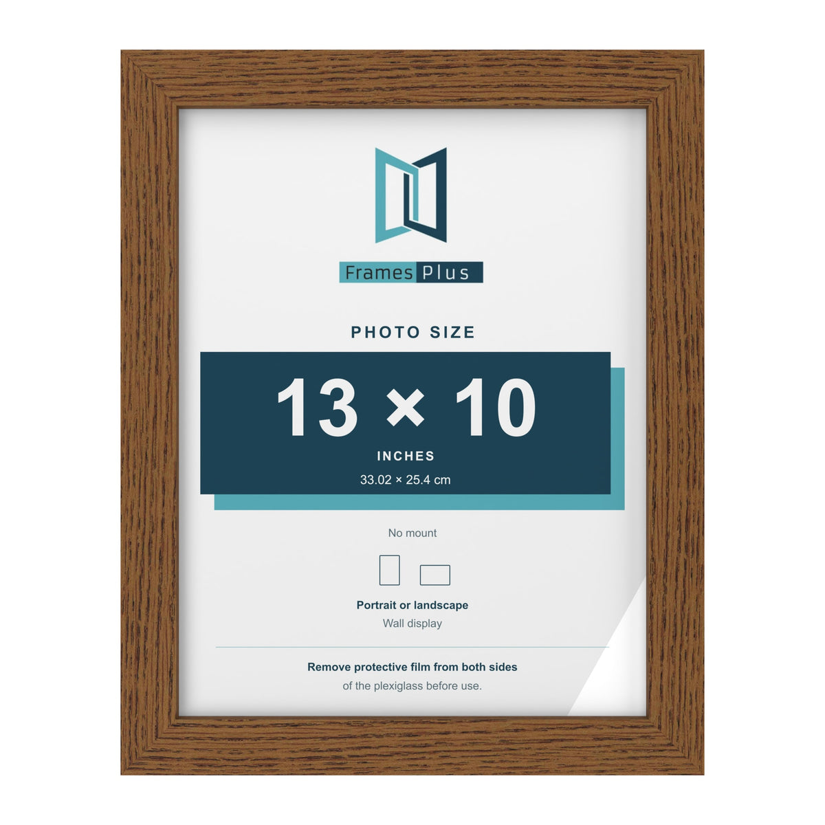 Dark Oak picture frame for a 13 x 10 inch photo