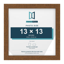 Dark Oak picture frame for a 13 x 13 inch photo