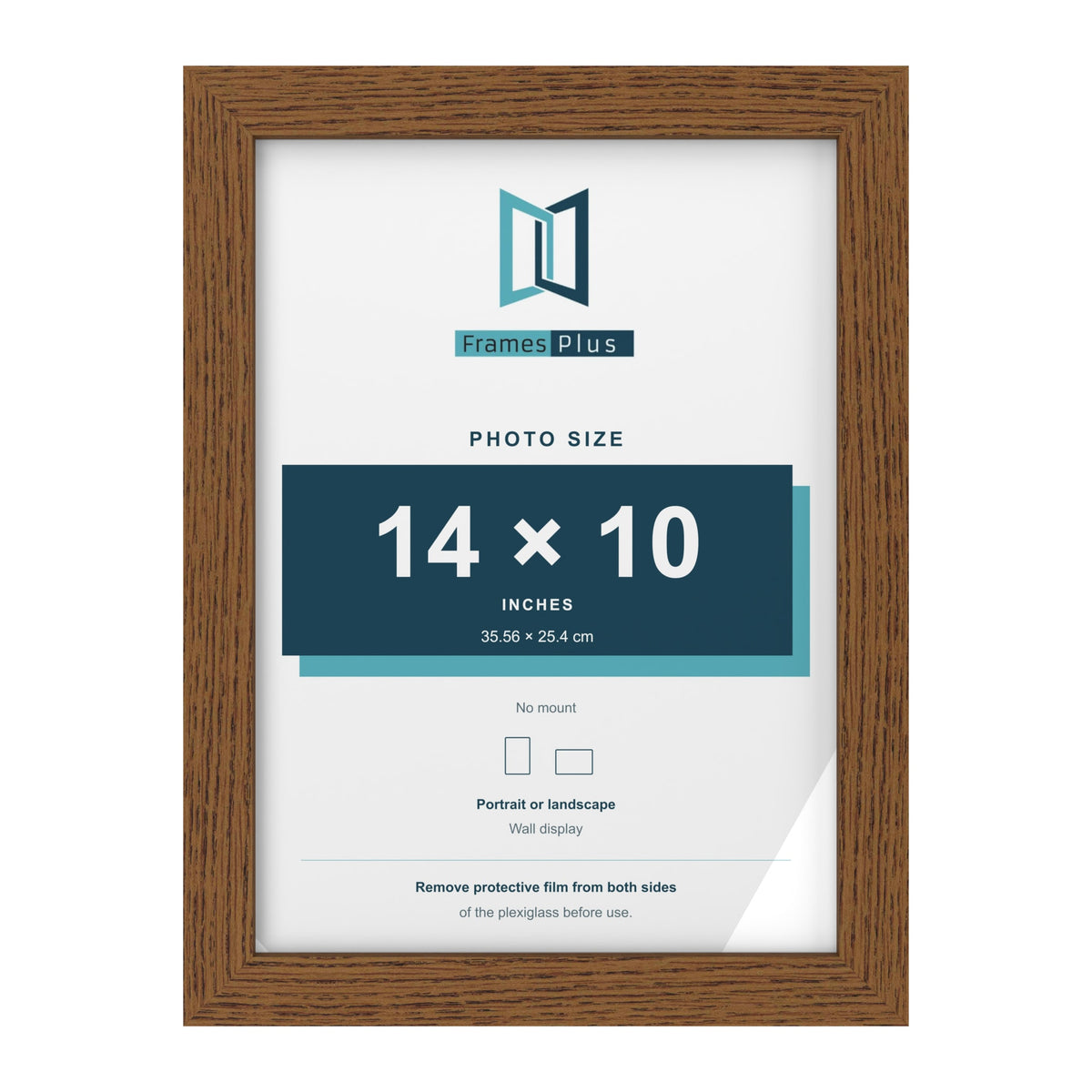 Dark Oak picture frame for a 14 x 10 inch photo