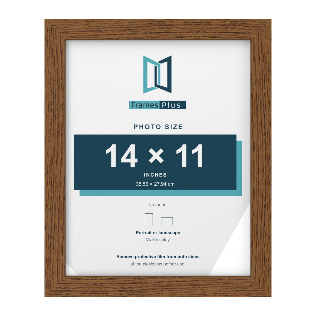 Dark Oak picture frame for a 14 x 11 inch photo
