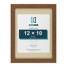 Dark Oak 16 x 12 inch picture frame with an ivory mount for a 12 x 10 inch photo
