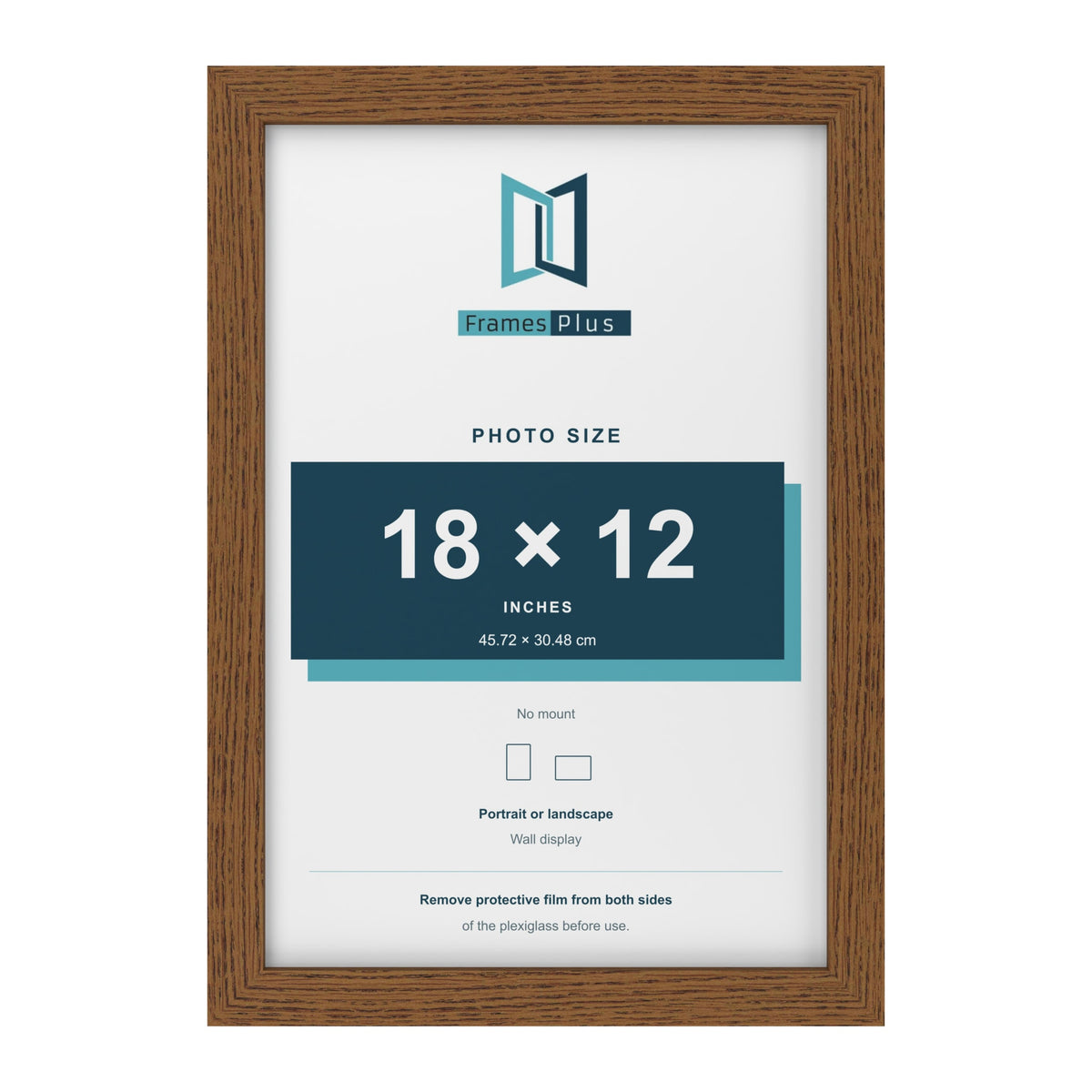 Dark Oak picture frame for a 18 x 12 inch photo