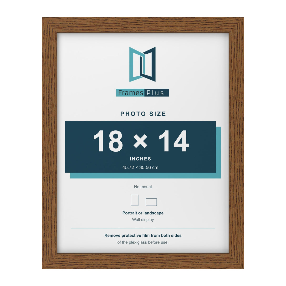 Dark Oak picture frame for a 18 x 14 inch photo