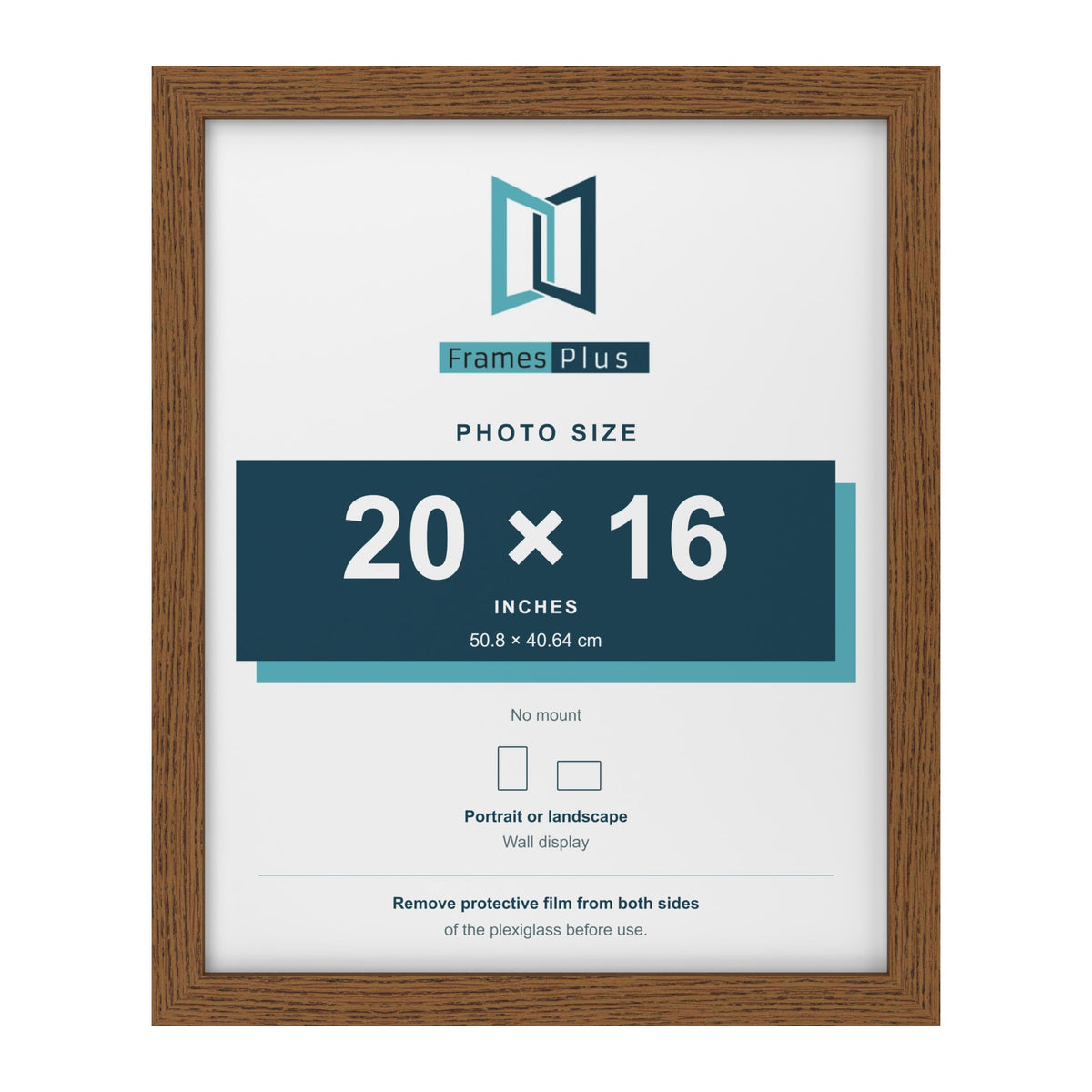 Dark Oak picture frame for a 20 x 16 inch photo