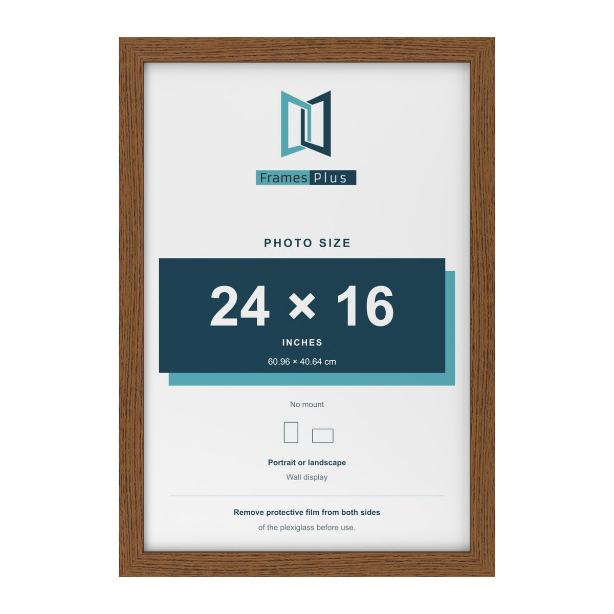 Dark Oak picture frame for a 24 x 16 inch photo