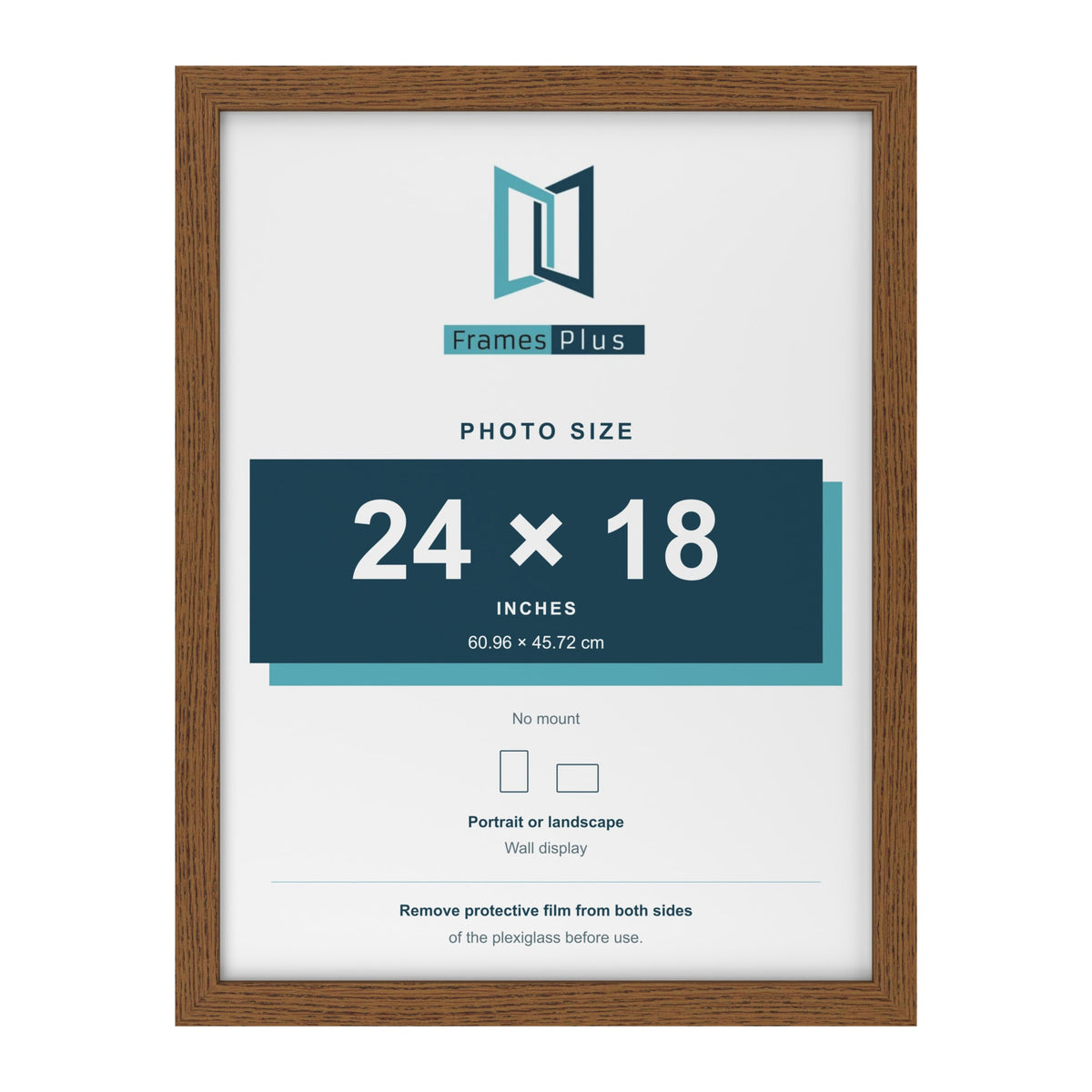 Dark Oak picture frame for a 24 x 18 inch photo
