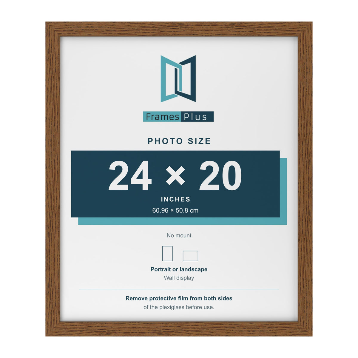 Dark Oak picture frame for a 24 x 20 inch photo