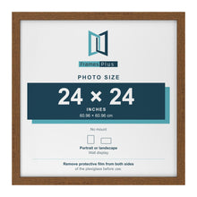 Dark Oak picture frame for a 24 x 24 inch photo
