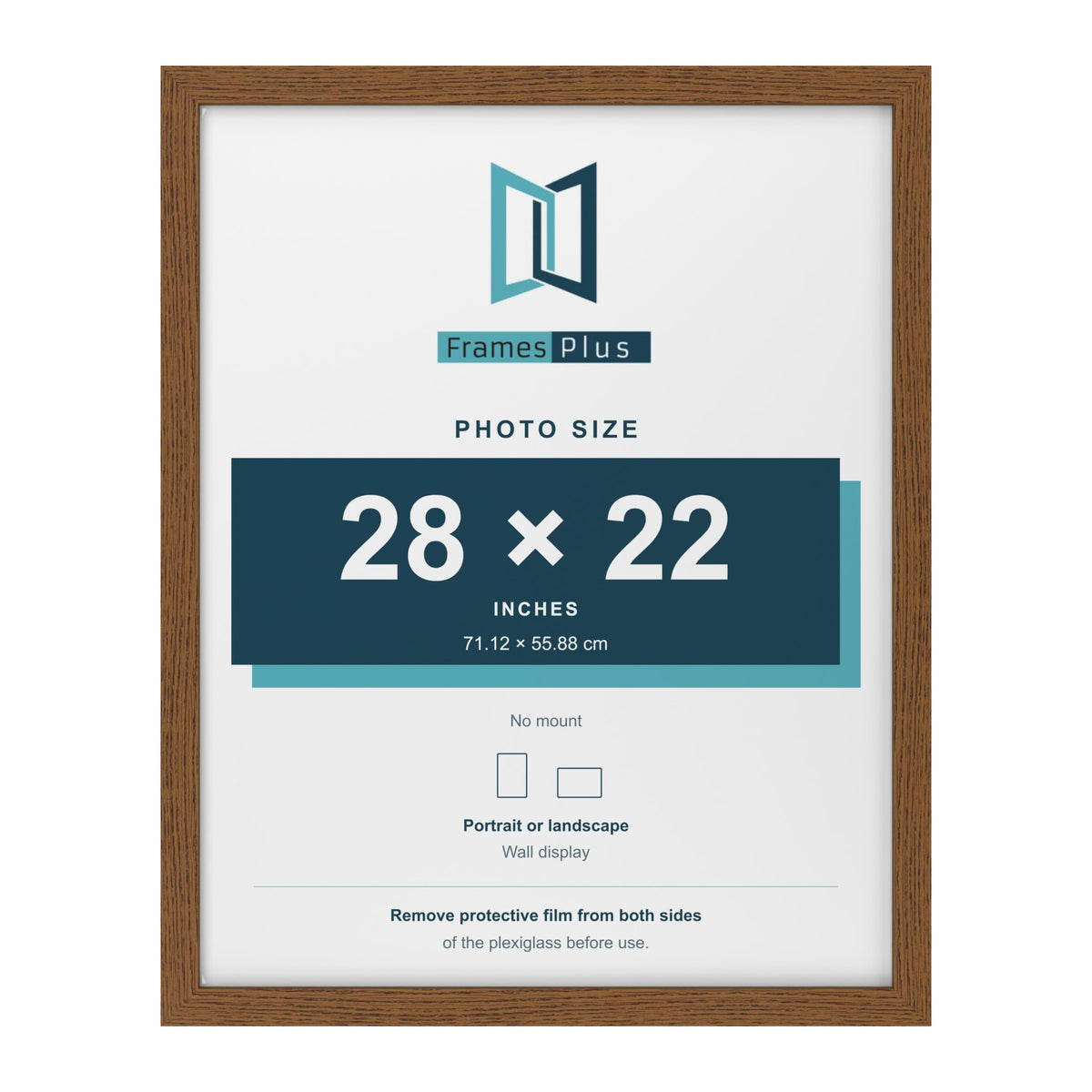 Dark Oak picture frame for a 28 x 22 inch photo