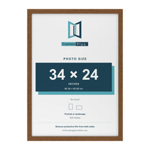 Dark Oak picture frame for a 34 x 24 inch photo