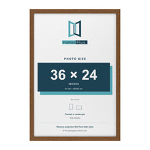 Dark Oak picture frame for a 36 x 24 inch photo