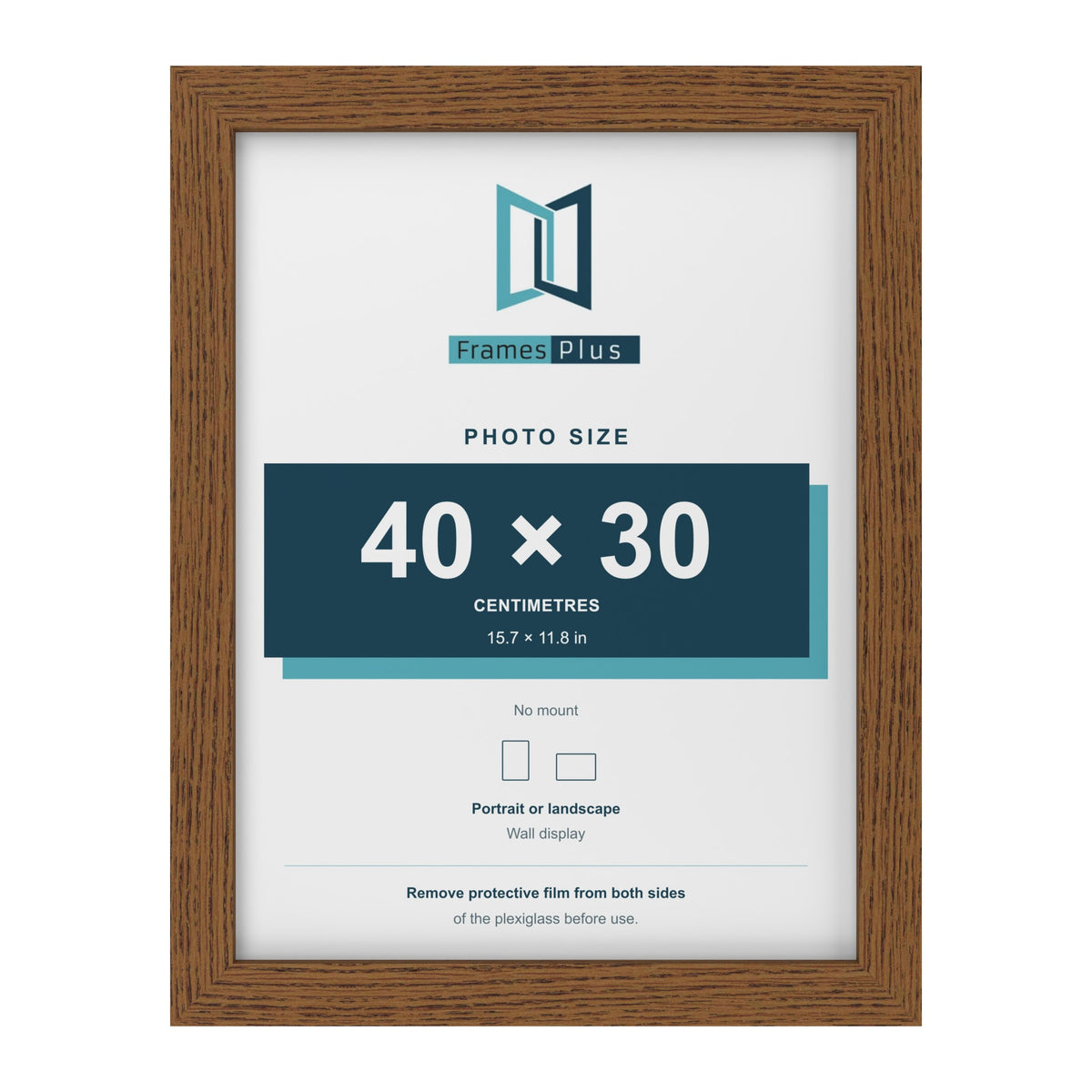 Dark Oak picture frame for a 40 x 30 cm photo