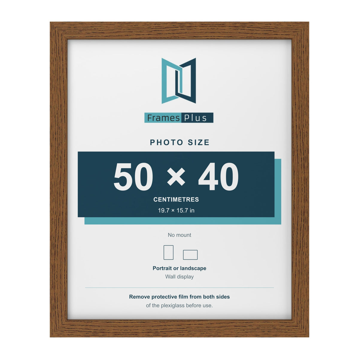 Dark Oak picture frame for a 50 x 40 cm photo