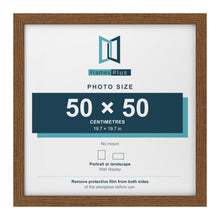 Dark Oak picture frame for a 50 x 50 cm photo