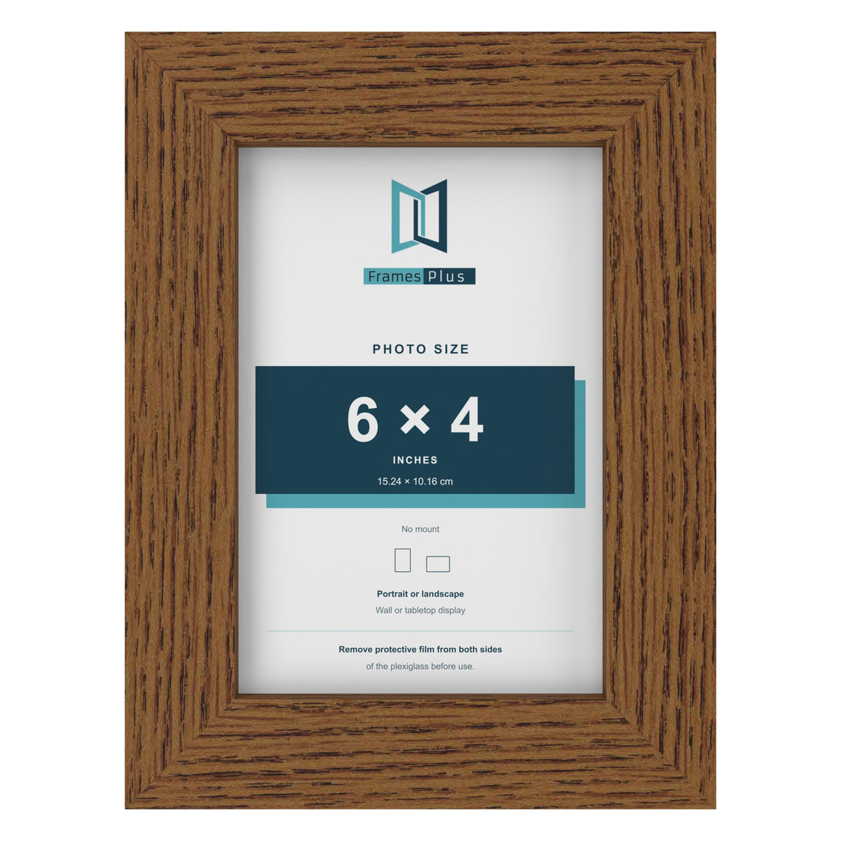 Dark Oak picture frame for a 6 x 4 inch photo