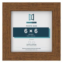 Dark Oak picture frame for a 6 x 6 inch photo