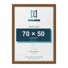Dark Oak picture frame for a 70 x 50 cm photo