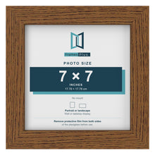 Dark Oak picture frame for a 7 x 7 inch photo