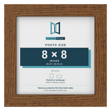 Dark Oak picture frame for a 8 x 8 inch photo
