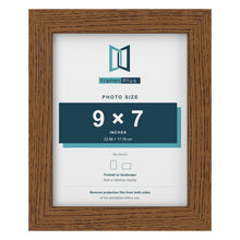 Dark Oak picture frame for a 9 x 7 inch photo