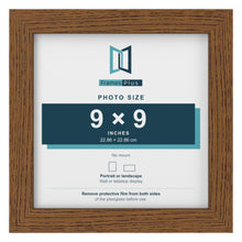 Dark Oak picture frame for a 9 x 9 inch photo