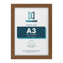 Dark Oak picture frame for an A3 photo