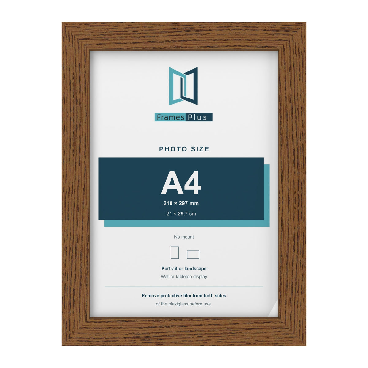 Dark Oak picture frame for an A4 photo