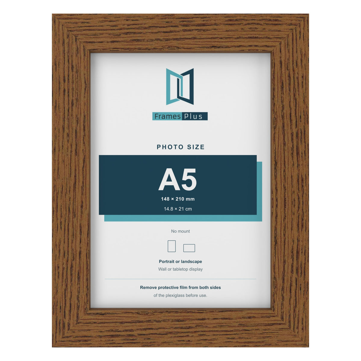 Dark Oak picture frame for an A5 photo