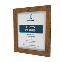 Dark Oak picture frame, angled view