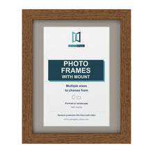 Dark Oak picture frame with a Dawn Grey mount