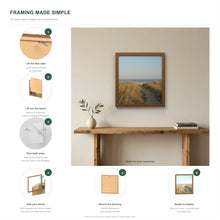 How to put a photo in a Dark Oak picture frame in six steps